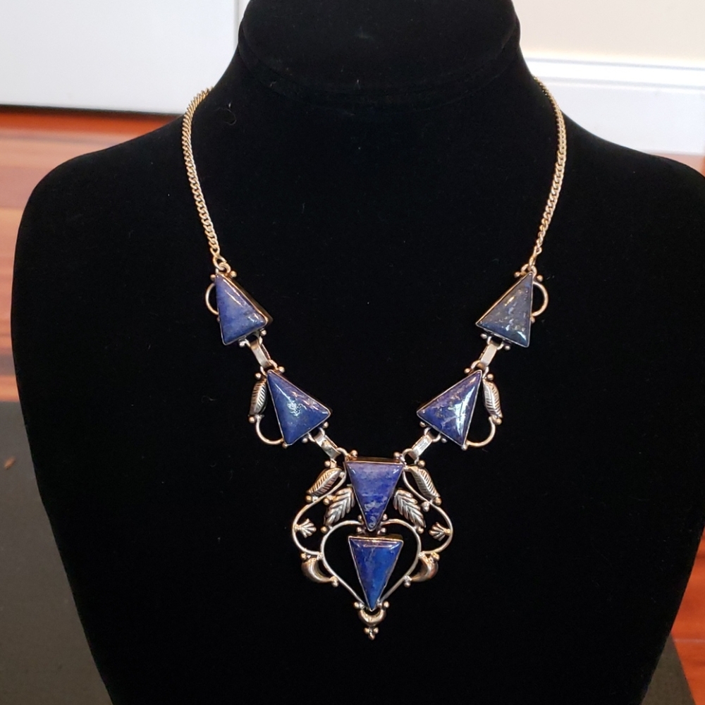Blue and silver costume jewelry